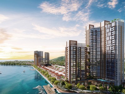 BĐS hướng thủy là lựa chọn ưa thích của giới thượng lưu. Ảnh phối cảnh minh họa Sun Property