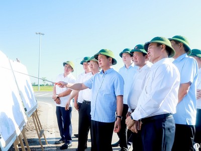  Bí thư Tỉnh uỷ khảo sát, kiểm tra tiến độ 2 dự án Kl99ok phiên bản mới trọng điểm, ảnh nguồn : BNA