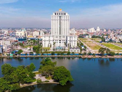 Một góc TP. Nam Định nhìn từ trên cao. (Ảnh: VGP)