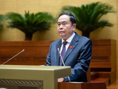 Chủ tịch Quốc hội Trần Thanh Mẫn phát biểu khai mạc.