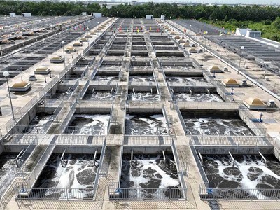Đây là khu xử lý nước thải hiện đại lớn nhất TP.HCM.