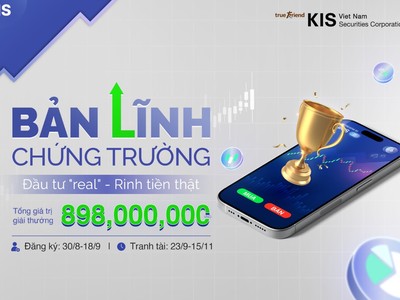 99Kl99 link đăng nhập KIS trao thưởng gần 1 tỷ đồng với cuộc thi “Bản lĩnh Chứng trường”