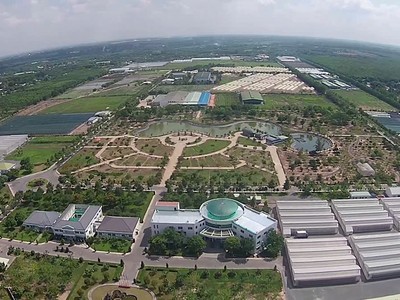Một phần Khu nông nghiệp công nghệ cao TP.HCM.