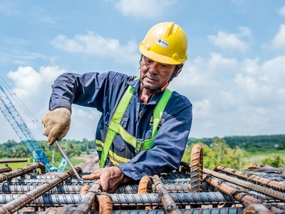 Thi công Gói thầu XL01, Dự án thành phần Chơn Thành - Đức Hòa. (Ảnh: ĐC)