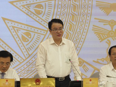 Thứ trưởng Bộ Kế hoạch và Kl99ok phiên bản mới Trần Quốc Phương. (Ảnh: Hoàng Yến)