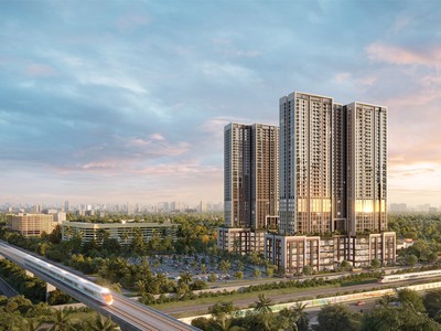 2 tòa The Avenue và The Sky sở hữu lợi thế vị trí kết nối hoàn hảo