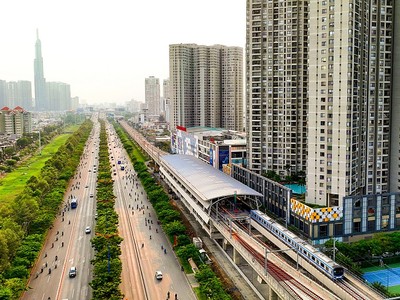 Một số vị trí dọc tuyến metro số 1 (Bến Thành - Suối Tiên) được chọn để phát triển mô hình TOD. Ảnh: Lê Toàn
