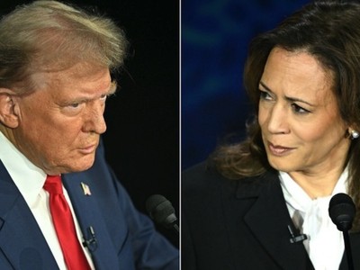 Ông Donald Trump và bà Kamala Harris. Ảnh: AFP