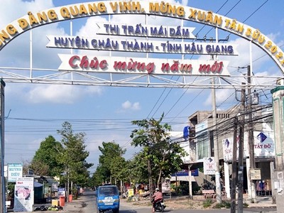 Dự án được thực hiện tại thị trấn Mái Dầm, huyện Châu Thành, tỉnh Hậu Giang