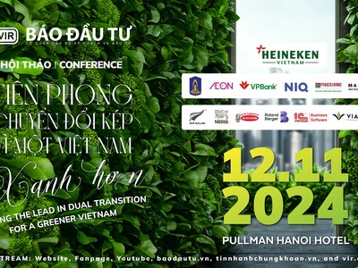 Ngày 12/11/2024, Báo Kl99ok phiên bản mới tổ chức Hội thảo: "Tiên phong Chuyển đổi kép vì một Việt Nam xanh hơn"