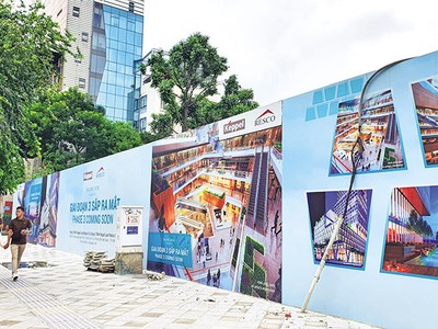 Công ty con của Keppel bán vốn tại Saigon Centre. Trong ảnh: Bên ngoài khu vực Dự án Saigon Centre giai đoạn III. Ảnh: Lê Toàn 