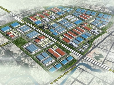Phối cảnh khu công nghiệp Cam Liên