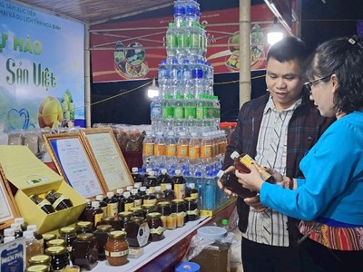Các gian hàng được bố trí đẹp mắt, chuyên nghiệp.