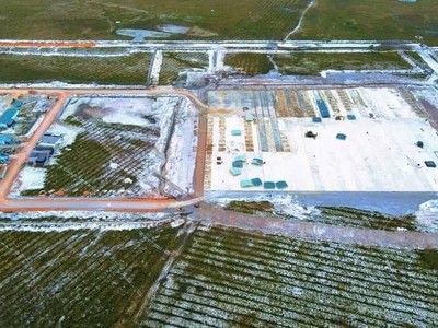 Toàn cảnh hiện trường thi công dự án Cảng hàng không Quảng Trị.