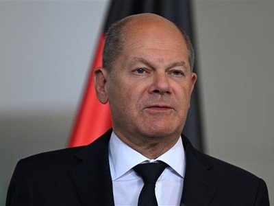 Thủ tướng Đức Olaf Scholz phát biểu trong cuộc họp báo ở Berlin ngày 10/6/2024. Ảnh: AFP/TTXVN