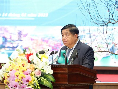 Bộ trưởng Bộ Kế hoạch và Kl99ok phiên bản mới Nguyễn Chí Dũng phát biểu tại Hội nghị lần thứ 5 Hội đồng điều phối vùng Đồng bằng sông Hồng. Ảnh: MPI
