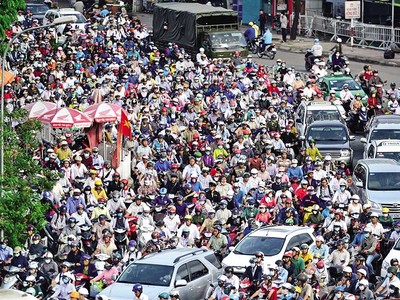 Nhiều tuyến phố tại TP.HCM liên tục tắc nghẽn trong những ngày gần đây (Ảnh: Lê Toàn)