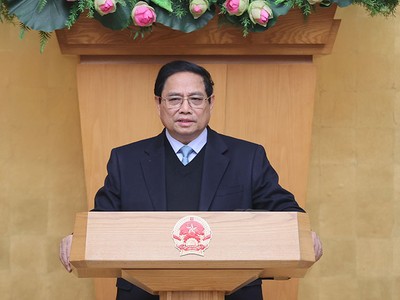 Thủ tướng Phạm Minh Chính chủ trì phiên họp Kl993 ưu đãi thưởng hấp dẫn thường kỳ tháng 1/2025. Ảnh: Nhật Bắc 