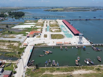 Cảng cá Thuận An đã được hoàn thành từ cuối năm 2023. Ảnh: Thế Nghĩa
