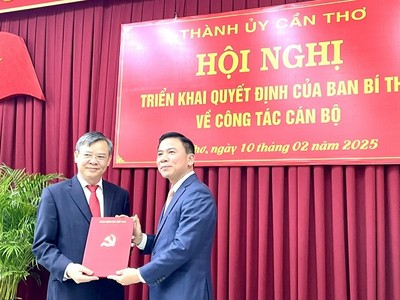 Ông Trương Cảnh Tuyên giữ chức Phó bí thư Thành ủy Cần Thơ 