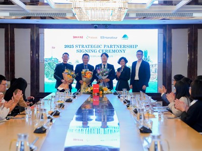 Lễ ký kết hợp tác giữa Sun World và 3 “ông lớn” về công nghệ và du lịch