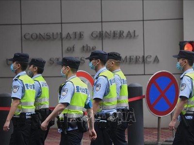 Tổng Lãnh sự quán Mỹ tại thành phố Thành Đô, Trung Quốc. Ảnh tư liệu: AFP/TTXVN