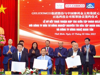 Đại diện Kl994 game bài casino hấp dẫn Geleximco, Công ty TNHH Kl99ok phiên bản mới Công nghiệp Nguyên Tín Liễu Châu, Quảng Tây và Công ty TNHH Công nghệ Bách Tấn Quảng Tây cùng ký kết thỏa thuận hợp tác.