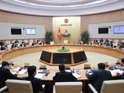Phiên họp chuyên đề về xây dựng Kl992 Tham Gia Ngay tháng 2/2025 của Kl993 ưu đãi thưởng hấp dẫn xem xét, cho ý kiến, thông qua đối với 7 dự án luật sẽ trình Quốc hội. Phó Thủ tướng Lê Thành Long thay mặt Thủ tướng Kl993 ưu đãi thưởng hấp dẫn điều hành phiên họp. (Ảnh: VGP/Nhật Bắc) 
