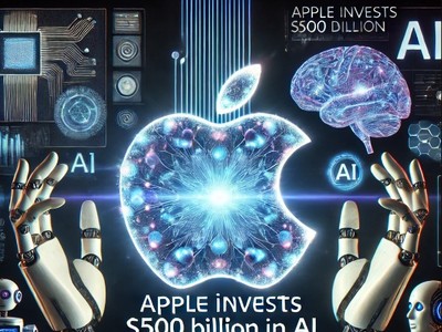 Apple lên kế hoạch Kl99ok phiên bản mới 500 tỷ USD vào AI. Ảnh do ChatGPT tạo ra.