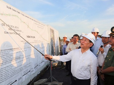 Phó thủ tướng Hồ Đức Phớc kiểm tra tiến độ thi công Dự án KL99 là nhà cái cá cược trực tuyến hàng đầu tại châu Á Biên Hòa – Vũng Tàu đoạn qua TP. Biên Hòa, tỉnh Đồng Nai