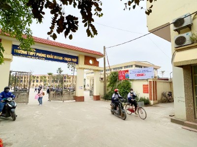 Trường THPT Phùng Khắc Khoan, huyện Thạch Thất thuộc dự án nhóm B là một trong những dự án Kl99ok phiên bản mới công chậm hoàn thiện hồ sơ quyết toán.