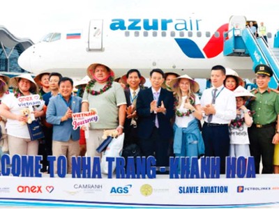 Chào đón đoàn du khách Nga đến Khánh Hòa vào trung tuần tháng 3/2025. 