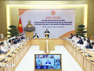 Hội nghị Thủ tướng Kl993 ưu đãi thưởng hấp dẫn với các bộ, ngành, cơ quan đại diện Việt Nam ở nước ngoài, hiệp hội, Kl991.com World Cup 2026 Chính Thức về thương mại quốc tế. Ảnh: TTXVN