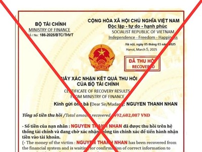 Một văn bản giả mạo con dấu, chữ ký của Bộ trưởng Bộ Kl991.com nạp rút nhanh.