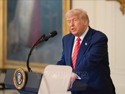 Tổng thống Mỹ Donald Trump. Ảnh: THX/TTXVN