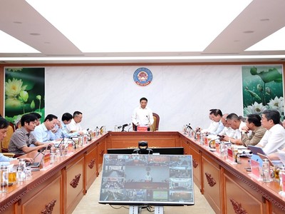 Bộ trưởng Bộ Kl991.com nạp rút nhanh Nguyễn Văn Thắng phát biểu tại hội nghị. (Ảnh: Đức Minh)
