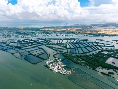 Dự án Khu đô thị 3 thuộc Khu đô thị phía Đông đầm Thị Nại. Ảnh: Dũng Nhân. 
