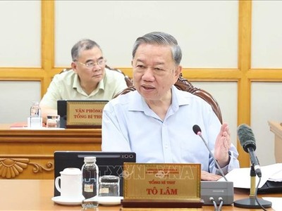 Tổng Bí thư Tô Lâm phát biểu. Ảnh: Thống Nhất/TTXVN