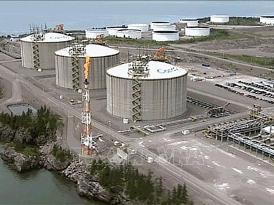 Chú thích ảnh Cảng khí tự nhiên hoá lỏng thuộc Kl994 game bài casino hấp dẫn Kl99com chung kết WC 2026 Repsol and Irving Oil Ltd. ở thành phố cảng Saint John, tỉnh New Brunswick, Canada. (Ảnh: CBC/TTXVN) 