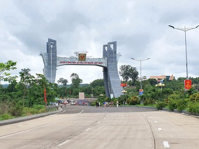 Khu Kl992 cổng game cá cược Cửa khẩu Quốc tế Lệ Thanh, tỉnh Gia Lai. Ảnh: Ngọc Tân
