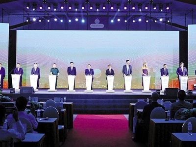 Lễ khởi công xây dựng Dự án Khu phức hợp đô thị, du lịch sinh thái, sân golf Khoái Châu tại Hưng Yên.