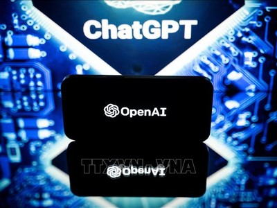 Biểu tượng chatbot ChatGPT của Công ty OpenAl. Ảnh: AFP/TTXVN