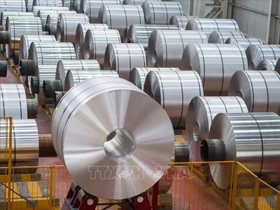 Thép thành phẩm của Công ty Kl994 nhà cái bóng đá world cup thép Nhật Bản Nippon Steel. Ảnh: Reuters/TTXVN