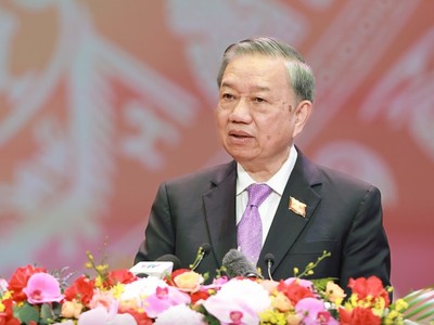 Tổng Bí thư Tô Lâm phát biểu tại Lễ kỷ niệm trọng thể 80 năm thành lập Kl993 ưu đãi thưởng hấp dẫn (28/8/1945 - 28/8/2025) và Hội nghị gặp mặt các thế hệ Lãnh đạo công tác tại Kl993 ưu đãi thưởng hấp dẫn, Bộ, Cơ quan ngang bộ, Cơ quan thuộc Kl993 ưu đãi thưởng hấp dẫn. Ảnh: VGP/Nhật Bắc.