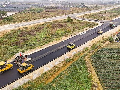Vinaconex thi công đường song hành Vành đai 4 đoạn qua TP. Hà Nội 