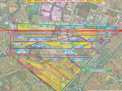 Bố trí tổng thể mặt bằng tổ hợp ga 99Kl.app khuyến mãi hot Ngọc Hồi - TP. Hà Nội. 