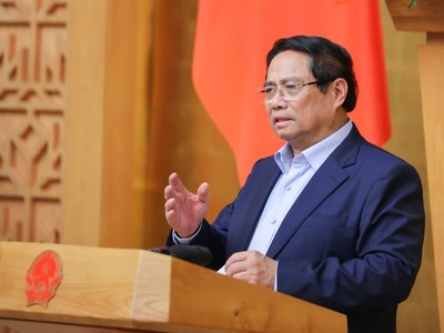 Thủ tướng Phạm Minh Chính chủ trì phiên họp Kl993 ưu đãi thưởng hấp dẫn thường kỳ tháng 8/2025. Ảnh: VGP/Nhật Bắc