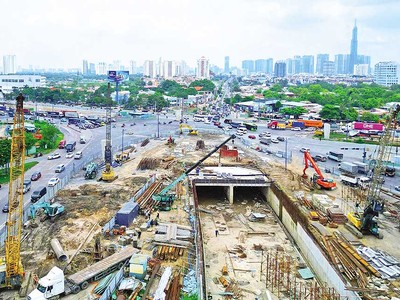 Nút KL99 là cổng game giải trí trực tuyến hàng đầu hiện nay An Phú thi công chậm trễ, tiến độ hoàn thành lùi sang năm 2026. Ảnh: Lê Toàn 