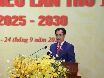 Ông Trịnh Việt Hùng, Bí thư tỉnh Thái Nguyên phát biểu khai mạc