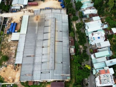 Khu đất thực hiện Dự án Nhà ở Trang Chủ KL99Com Số 1 Link Đăng Ký KL999 Bông Hồng được thực hiện khu đất nhà xưởng của Công ty cổ phần Lâm Nghiệp 19. Ảnh: D.C. 